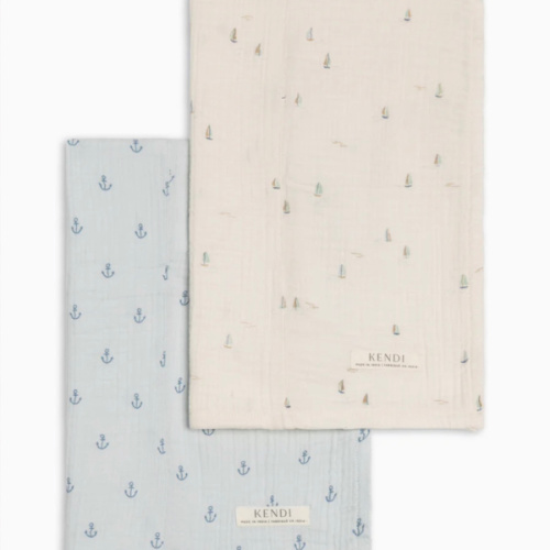 2-Pack Muslin Burp Cloths