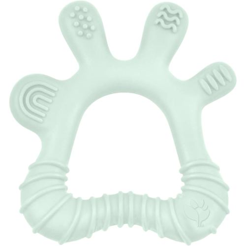 Green Sprouts Silicone Front & Side Teether, 6mo+, Platinum-Cured Silicone, Sterilizer Safe, Tested for Hormones - Light Sage