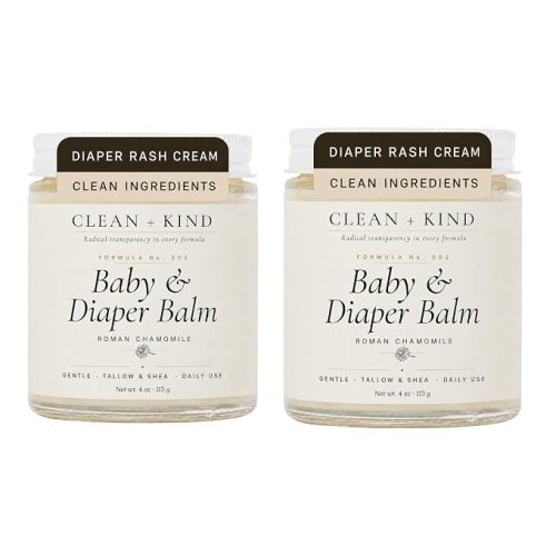 Organic Tallow Diaper Rash Cream & Baby Balm 2-Pack 2x4oz