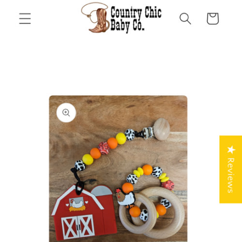 Barn Silicone Teether – Country Chic Baby Co