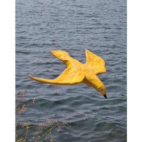 Paper Mache Seagull, Clarice. Hanging Paper Sculpture, Original Home Decor. - Etsy