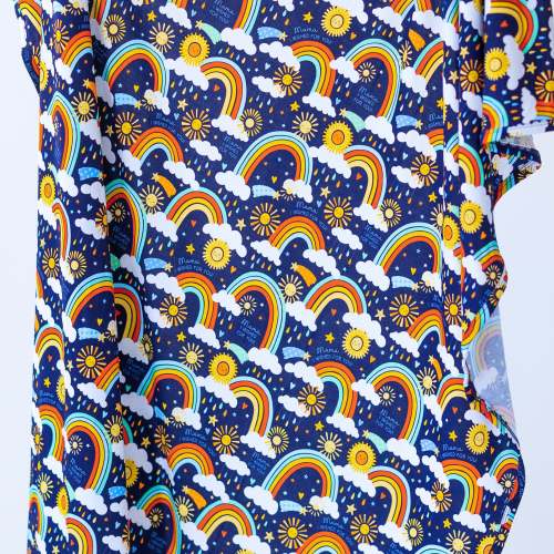 Bamboo Baby Swaddle Blanket - Rainbow Baby Blue Bamboo Swaddle - Mama I Wished for You Affirmation – Raising Mama