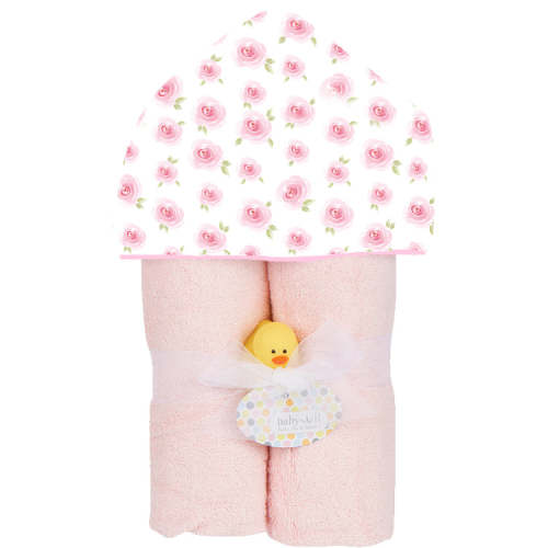 Deluxe Hooded Towel - Rosebuds