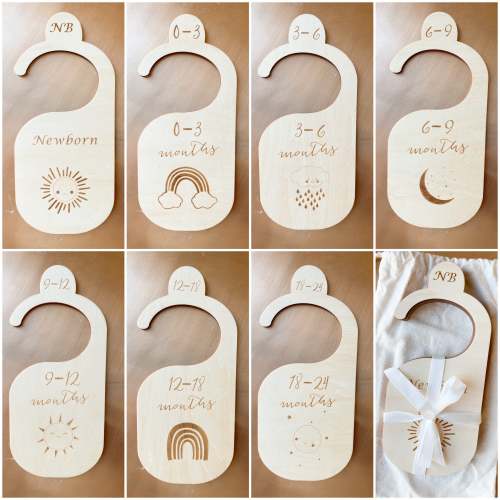 The Original Wood Baby Closet Dividers