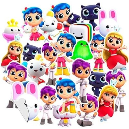 25 Pcs Vinyl Stickers – True Rainbow Party Decorations for Kids Birthday, Laptop, Water Bottle, or Favor Bags