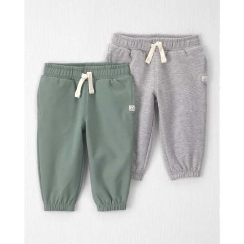 Baby 2-Pack Organic Cotton French Terry Joggers - Little Planet | Carter's