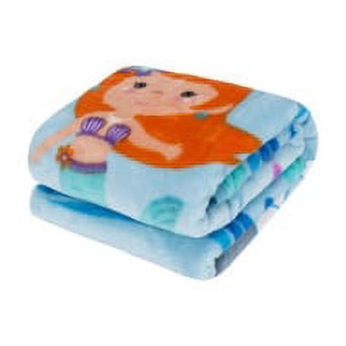 Everyday Kids Toddler Throw Blanket - Mermaids Undersea Adventure