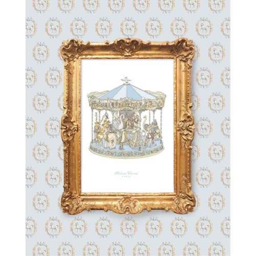 Art Print – Carousel Blue