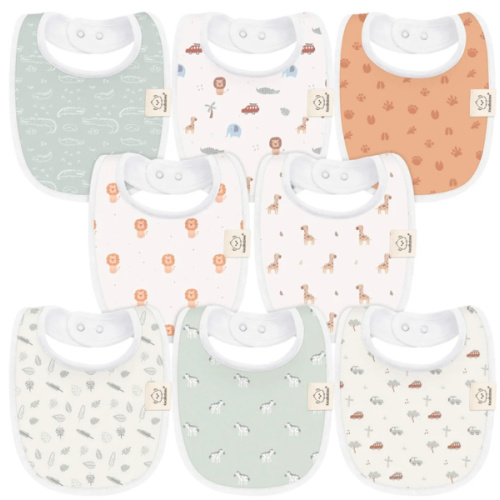 Organic Cotton Baby Drool Bibs, 8-Pack | KeaBabies