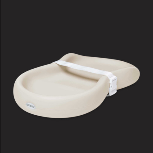 Keekaroo Peanut Changer Baby Vanilla– The Original Made in USA Easy-to-Clean Changing pad and The only Shell Over Foam, Fully Water Repellant