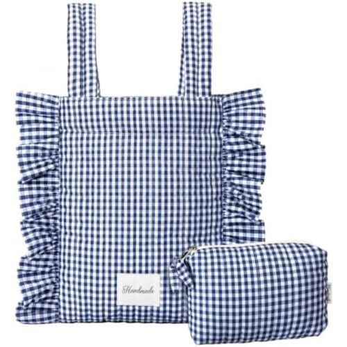 Abbylike Plaid Stroller Bag with Detachable Handle Drawstring Pocket Includes Mini Pouch Universal for Strollers