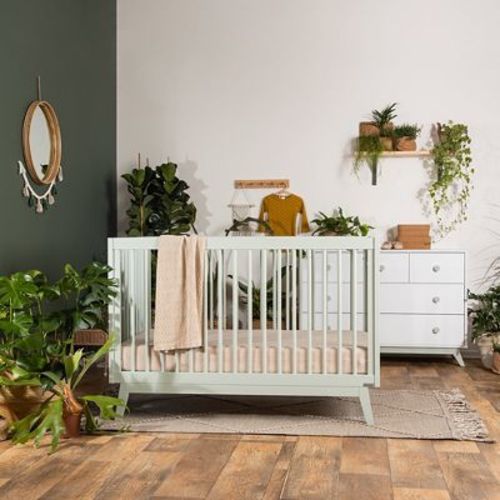 dadada Baby Soho 3-in-1 Convertible Crib Sage 1