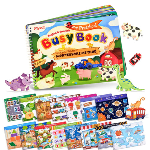 Preschool Busy Book – Interactive Learning Binder for Toddlers | JoyCat