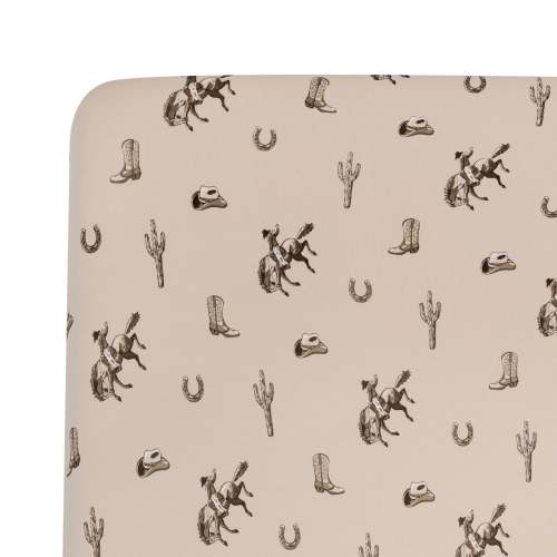 Crib Sheet in Classic Cowboy