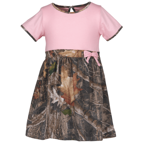 Bass Pro Shops Bow Front Short-Sleeve Dress for Babies or Toddlers