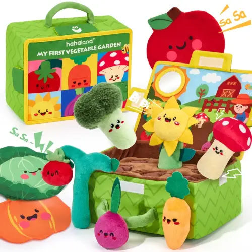 Hahaland Sensory Garden Stuffed Toys Set - Fruits Vegetables - TikTok Shop
