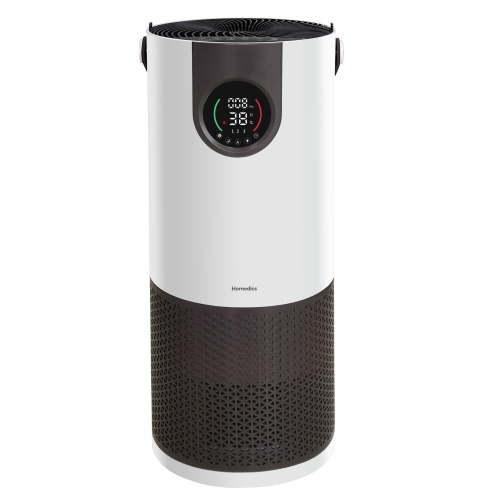 Homedics 2-in-1 Air Purifier and Humidifier RRK150, Digital Particle Sensor, Color-Coded Indoor Air Quality