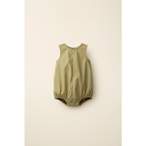 CONTRAST STITCH ROMPER CREATED BY CARAMEL LONDON X ZARA - Khaki | ZARA United States