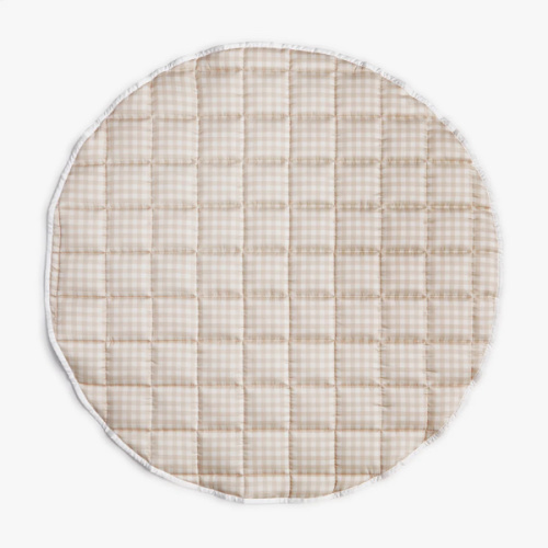 Picnic Gingham Play Mat - Beige