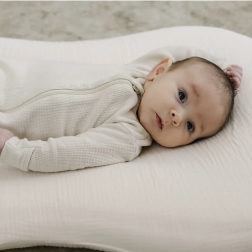 Lounger Curve + Muslin Cover Set | Natural