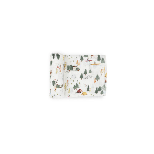 Little Unicorn Organic Cotton Muslin Swaddle Single Alpine Adventure