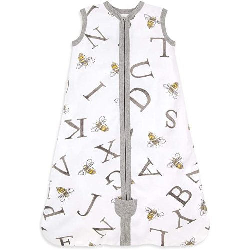 Amazon.com: Burt's Bees Baby unisex baby Beekeeper Blanket, 100% Organic Cotton, Swaddle Transition Sleeping Bag wearable blankets, Twinkle Bee Midnight, Small US : Baby