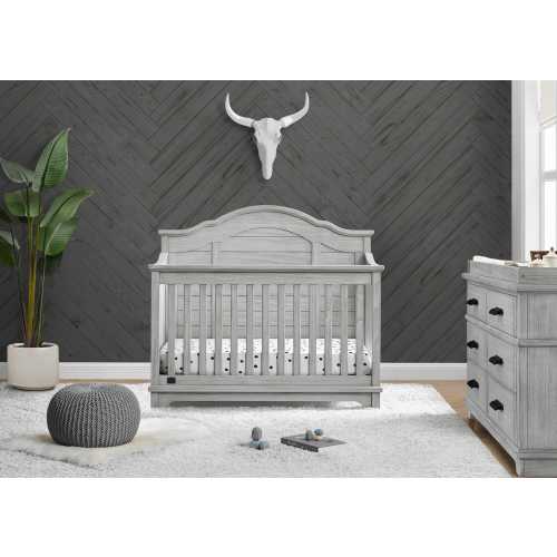 Delta Children Asher 6-in-1 Convertible Crib with Toddler Rail | Ashley
