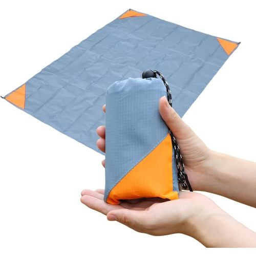 Pocket Picnic Blanket, Compact Lightweight Tarp for Camping