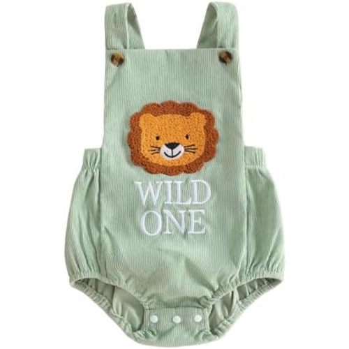 My 1st New Year Baby Boy Outfits Newborn Overalls Romper