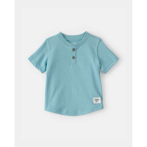 Baby Boy Short-Sleeve Henley T-Shirt - Turquoise - OshKosh B'gosh | Carter's