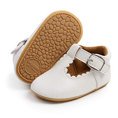 RVROVIC Baby Girl Moccasins Princess Sparkly Mary Jane Dresses Shoes Premium Lightweight Soft Sole Crib Shoes Toddler Shoes