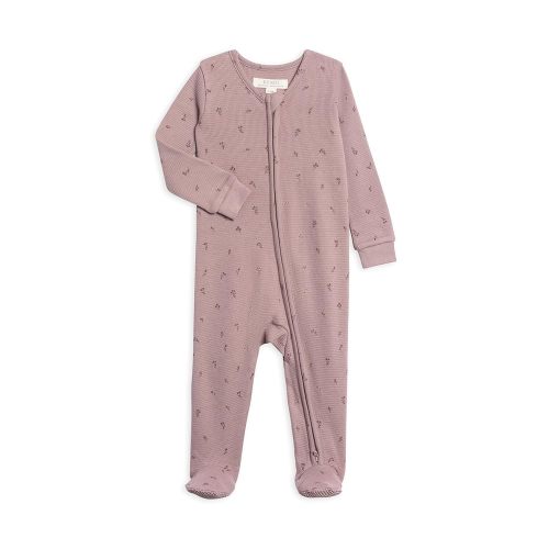 Colored Organics Baby Zip-Up Footed Sleeper with 2-Way Zipper - Newborn Organic Cotton Pajamas
