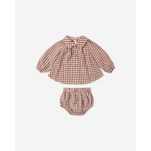 Nellie Set Brick Check – Rylee + Cru