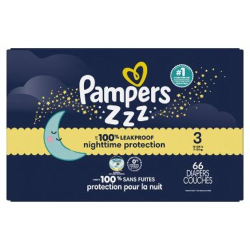 Pampers Swaddlers Overnight Diapers - Size 3 - 66ct