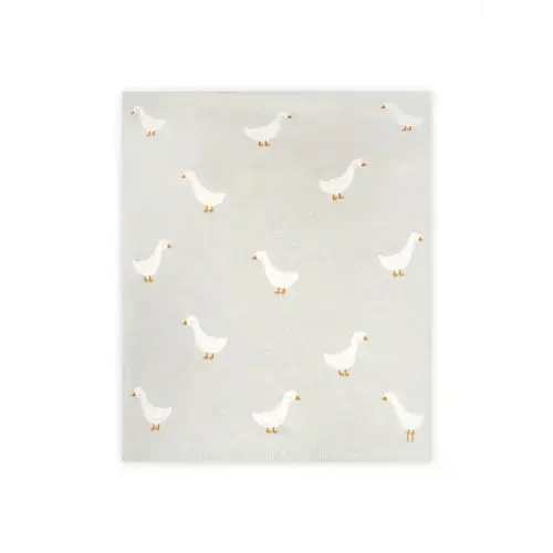 Duck Waddle Knit Baby Blanket