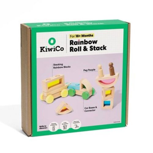 KiwiCo Activity Play Center - Rainbow Stack & Roll