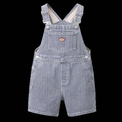 STRIPED TWILL OVERALL SHORTS - Blue / White | ZARA United States