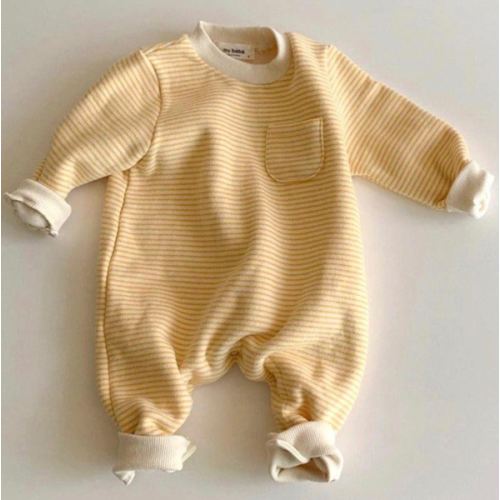 Striped Round Neck Onesie – Teeny Mini Me