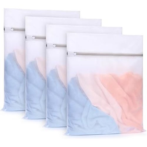 3Pcs Durable Fine Mesh Laundry Bags for Delicates 16 x 20 Inches (3, Large)