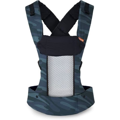 Beco 8 Baby Carrier from Newborn to Toddler (7-45lbs) - All in 1 Hybrid Front, Hip and Backpack Style Carrier with Breathable, Cooling Mesh - Camo