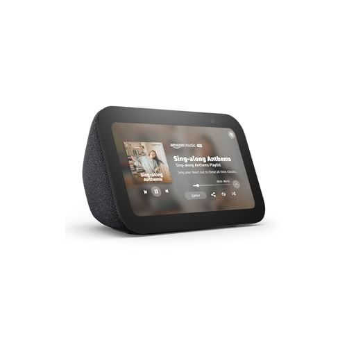 Amazon Echo Show 5 (newest model), Smart display, Designed for Alexa+, 2x the bass and clearer sound, Charcoal