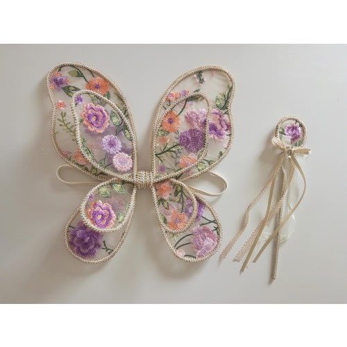 Baby & Child Floral Fairy Wings dress up quality wings handmade lace fairy wings kids parties pretend play princess birthday