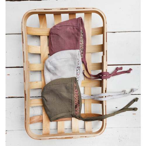 Jessica Wildflower Reversible Bonnet – Olive and Cradle