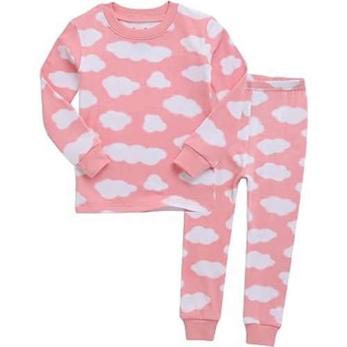 Vaenait baby 6M-12Y Infant Kids Toddler Girls Boys Soft Comfy Modal Tencel Sleepwear Pajamas 2pcs Set