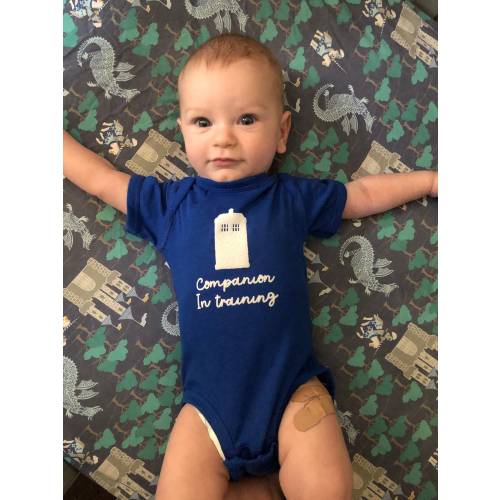 Doctor Who Inspired Baby Onesie