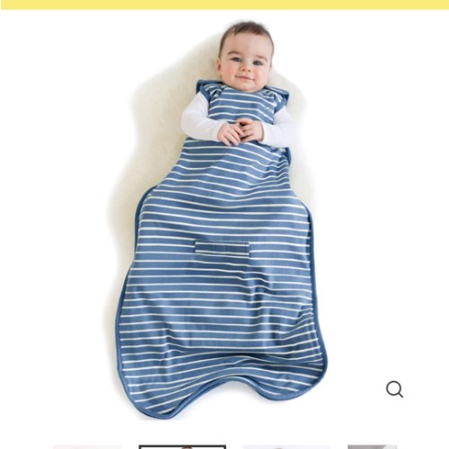 4 Season® Ultimate Baby Sleep Bag, Merino Wool & Organic Cotton, Navy Blue