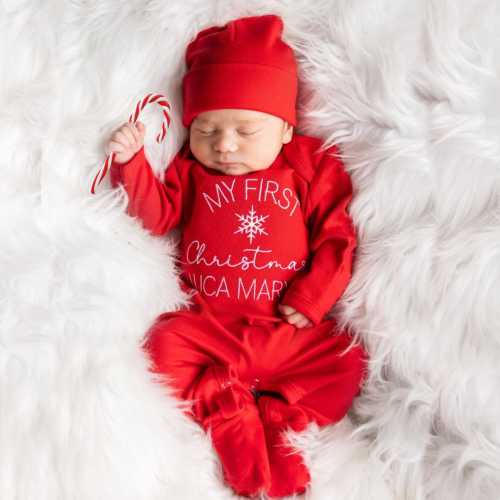 My First Christmas Outfit Baby First Christmas Outfit, Baby Boy Clothes Baby Boy Coming Home Outfit Baby Boy Gift Christmas Gift for baby
