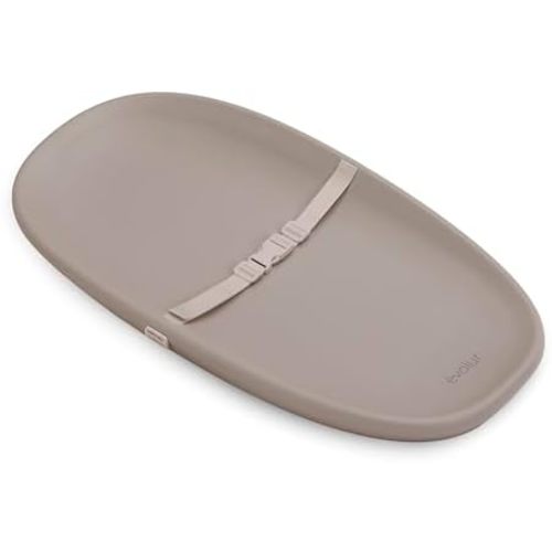 Evolur Eva Changing Pad, Waterproof EVA Foam, Safety Strap, Oat