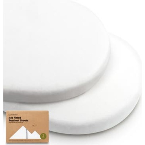 2-Pack Isla Fitted Bassinet Sheets