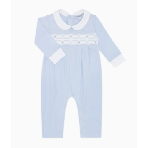 Signature Smocked Boys Playsuit- 3-6m